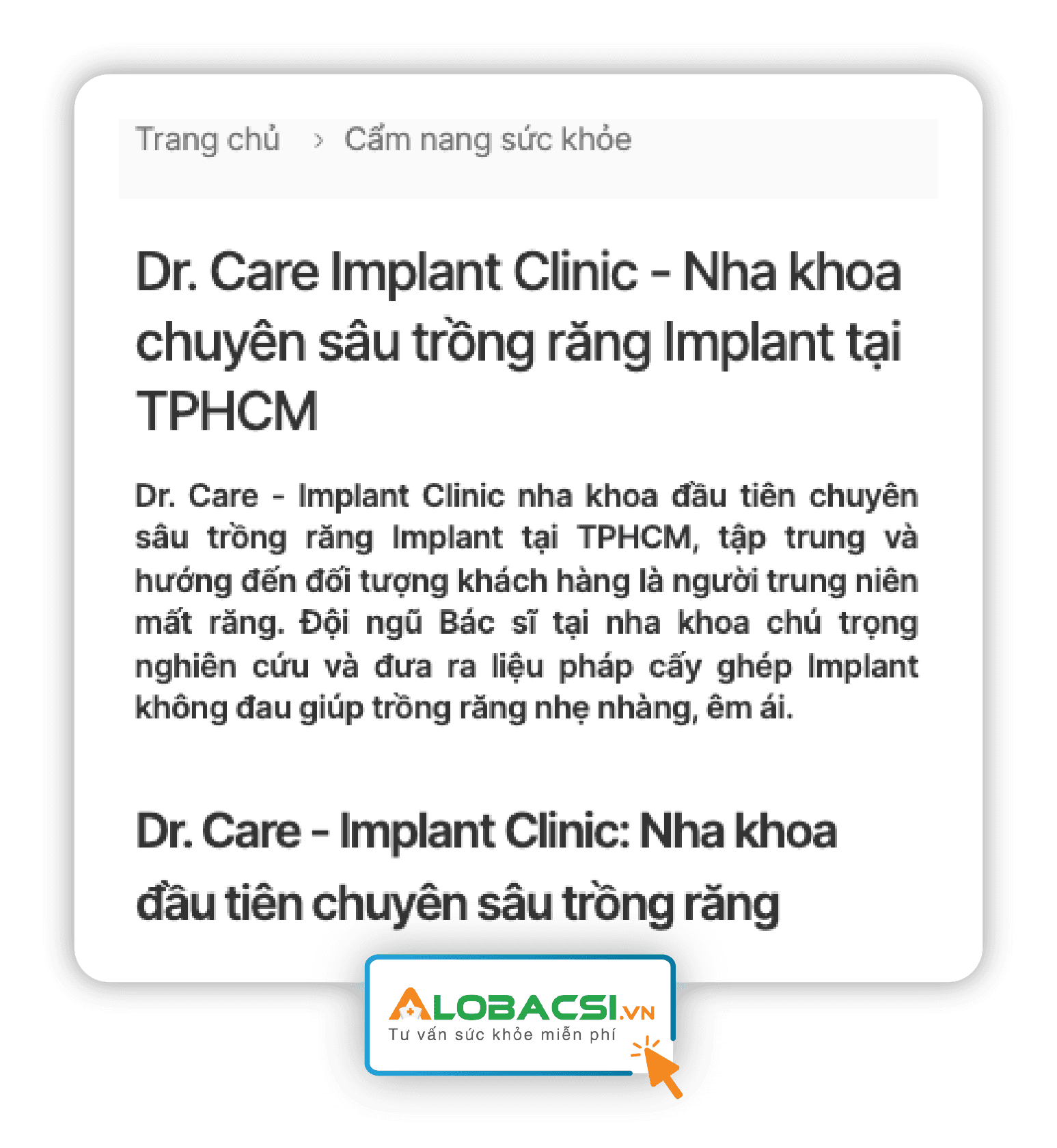 Dr. Care Implant Clinic — ảnh 3